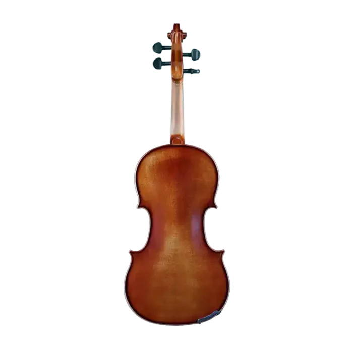 LV07 violin back view with warm orange-brown varnish for violin wholesale buyers