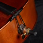 ebony tailpiece cello hardware detail clean finish