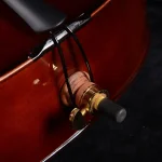 rosewood pegs cello fittings close-up