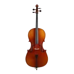imported ebony european aged cello front view professional model