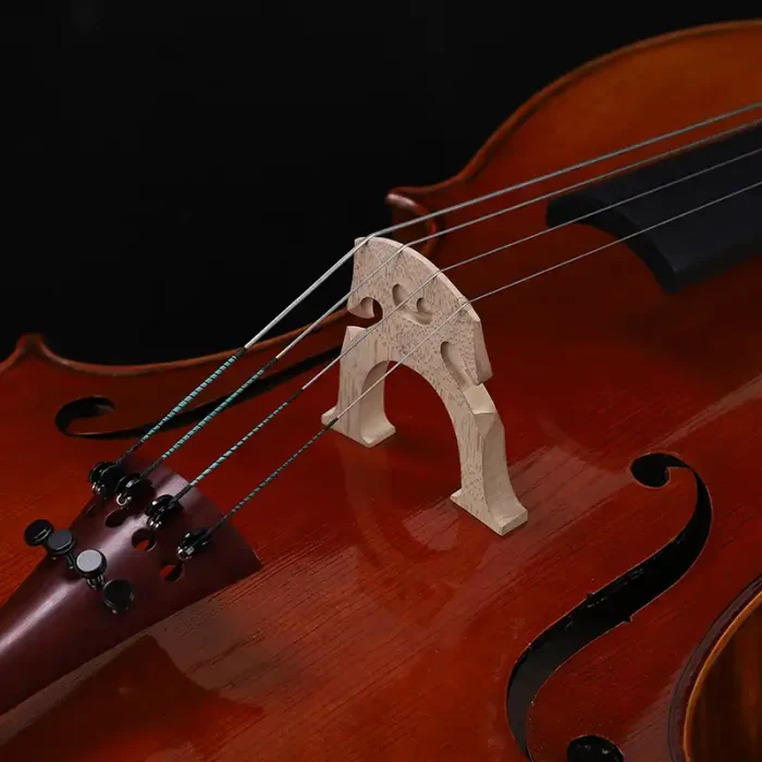 imported ebony fingerboard professional cello touchpoint close-up