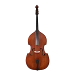 beginner spruce-top double bass front view for school orchestra