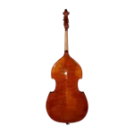Professional double bass back view, flamed maple back, glossy varnish, wholesale supply