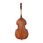 spruce top grain close-up on beginner double bass under light