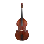 beginner double bass spruce top matte finish front view