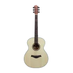 40 inch beginner acoustic guitar front view, matte natural finish, laminated spruce top, factory direct supply