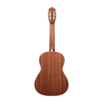 Beginner classical guitar back view, laminated mahogany body for stable bulk supply and shipping