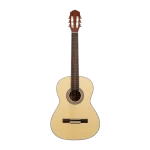 39 inch beginner classical guitar front view, laminated spruce top, matte finish, factory direct