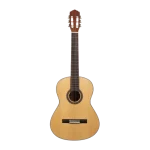 39 inch classical guitar front view, solid spruce top, matte finish, intermediate bulk supply