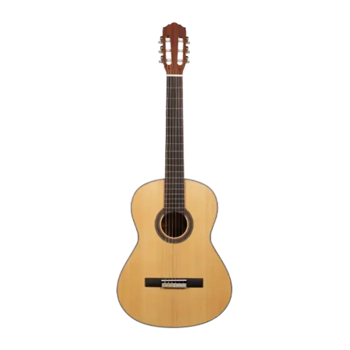 39 inch classical guitar front view, solid spruce top, matte finish, intermediate bulk supply