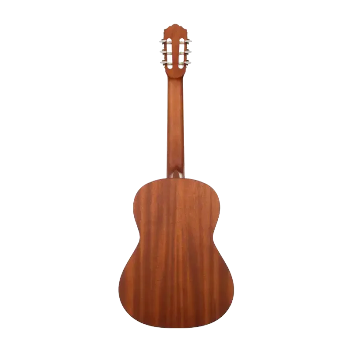 39 inch classical guitar back view, mahogany plywood body, matte finish, wholesale for importers