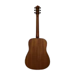 matte natural beginner acoustic guitar back view, mahogany plywood back and sides, OEM/ODM ready