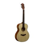 Matte natural beginner acoustic guitar full front, stable laminated build for schools and training programs