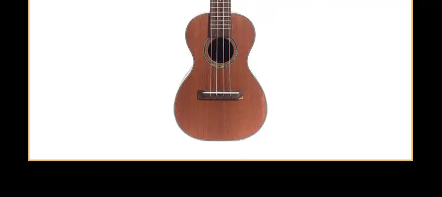 Mahogany ukulele front on white background, laminated mahogany top, rosewood bridge, B2B supplier