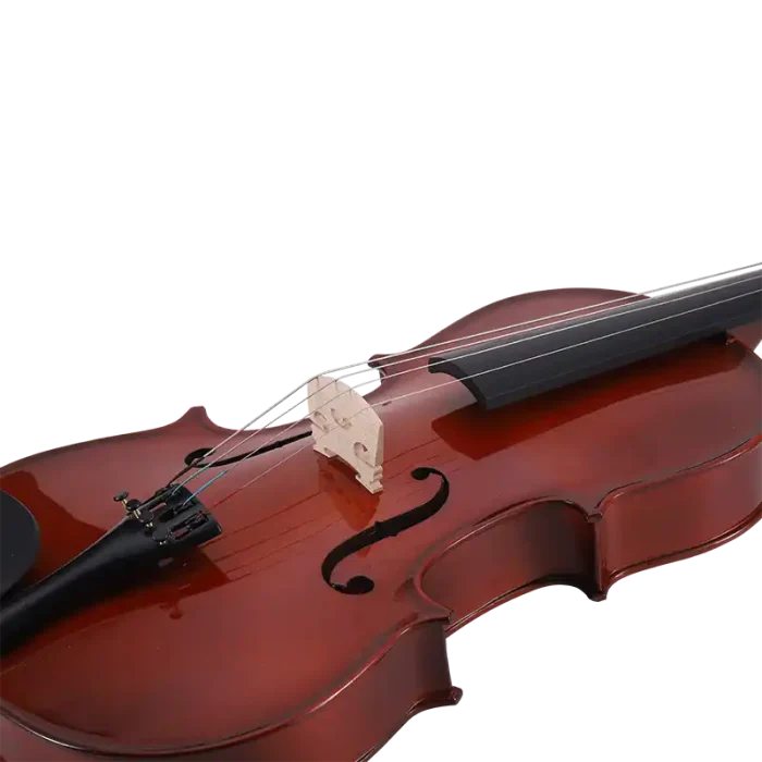 student viola supplier ebony stained fingerboard detail
