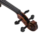 ebony fingerboard and ebony pegs professional viola detail