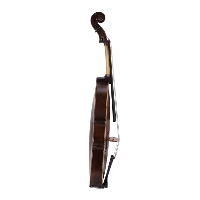 ebony fittings viola fingerboard pegs tailpiece close up