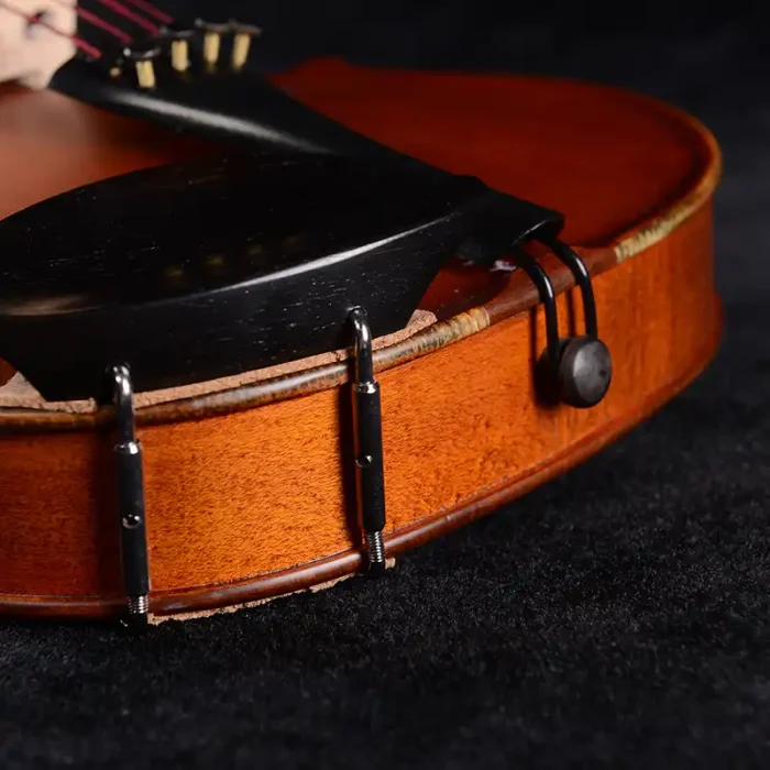 student violin outfit wholesale lv07 scroll and pegbox close-up