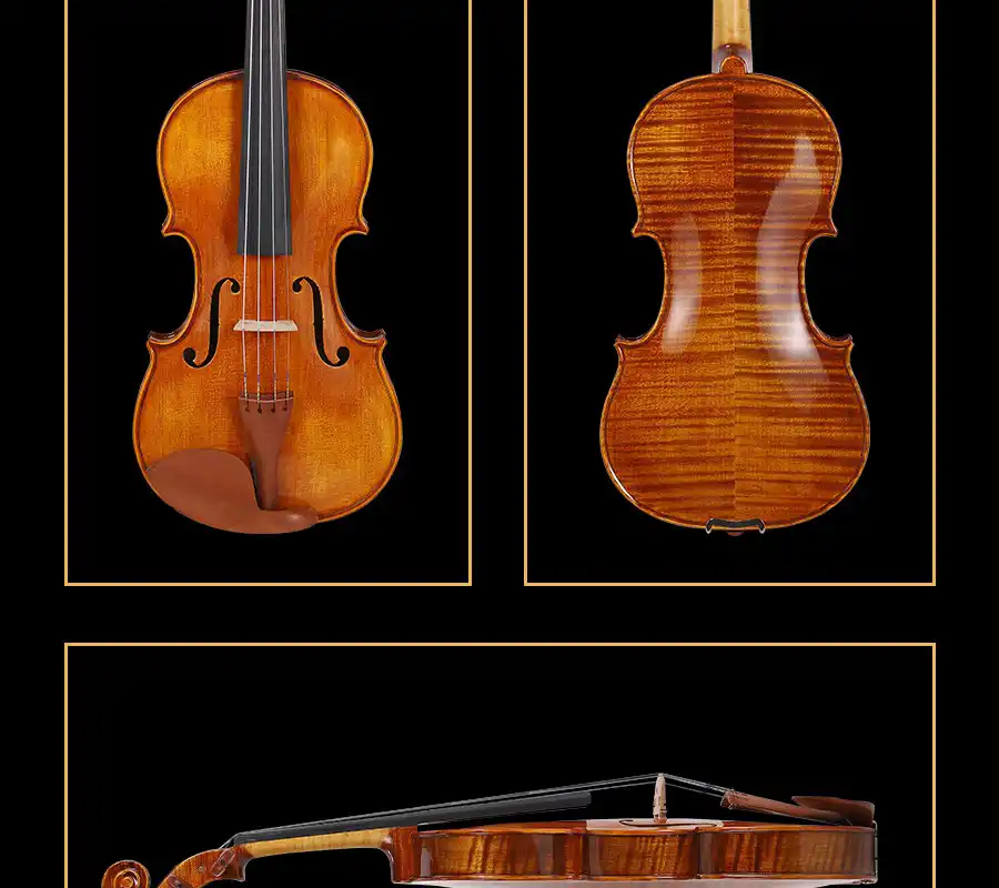 intermediate violin outfit wholesale lv33 jujube chinrest detail close-up