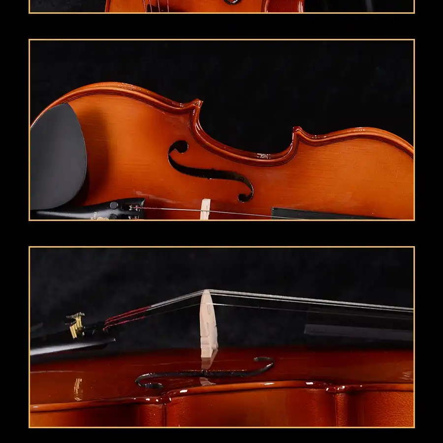 1/2 初级学生小提琴型号 lv02 经销商细节特写
