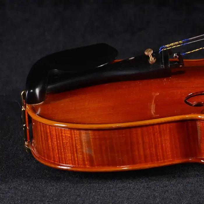 premium imported ebony tailpiece and chinrest detail wholesale violin
