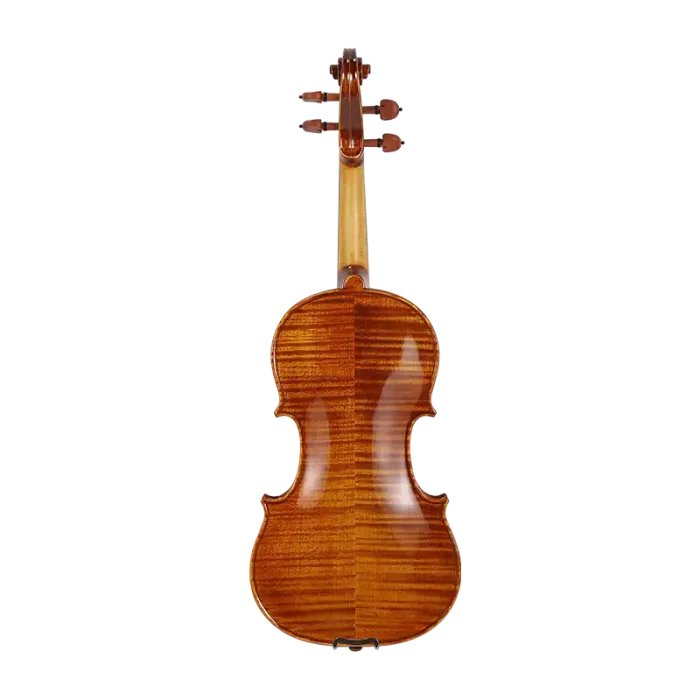 intermediate violin outfit wholesale lv33 back view flamed maple