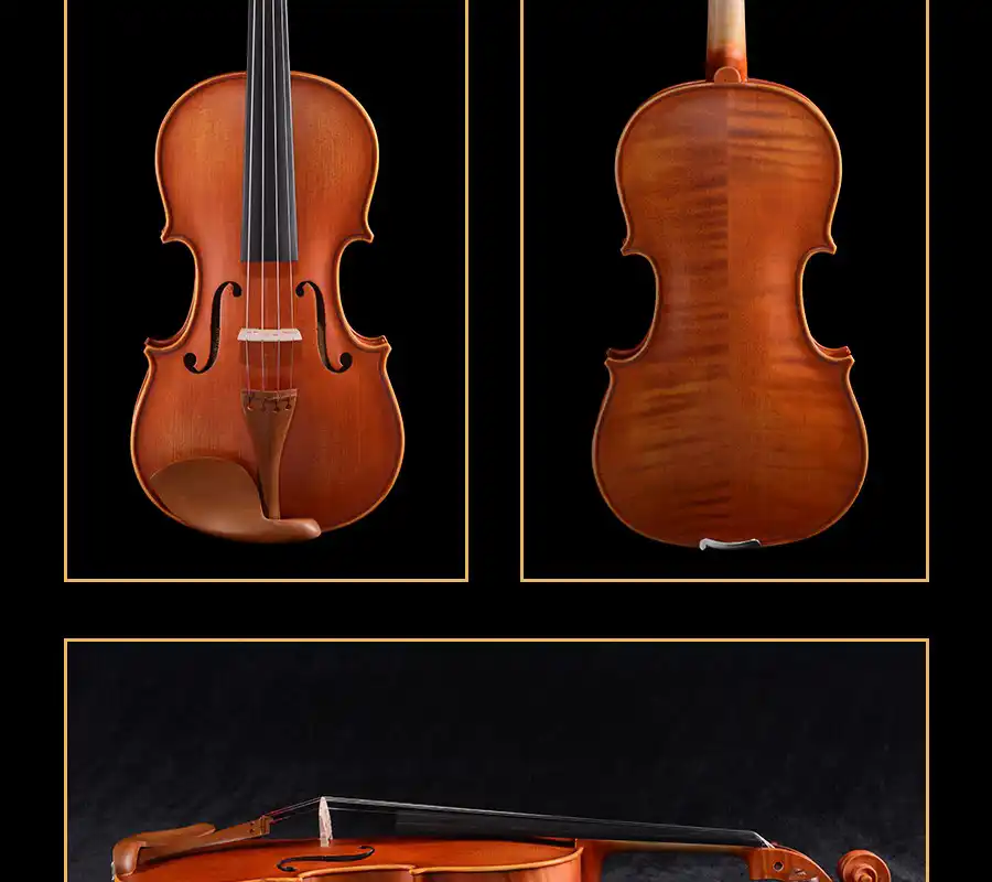 intermediate violin outfit wholesale lv11 jujube chinrest detail close-up