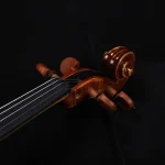 intermediate violin outfit wholesale lv33 flamed maple figure close-up