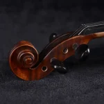 ebony fingerboard detail showing clean playing surface