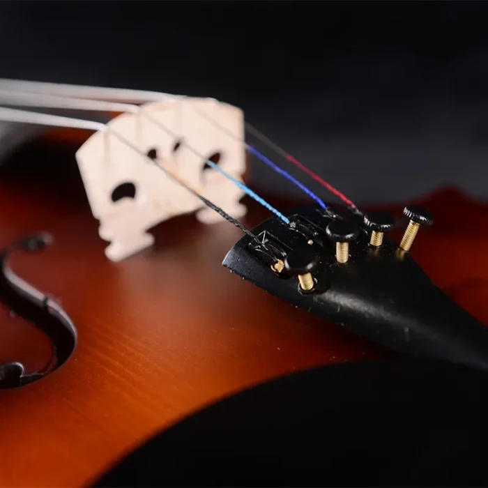 student violin outfit wholesale lv05 scroll and pegbox close-up