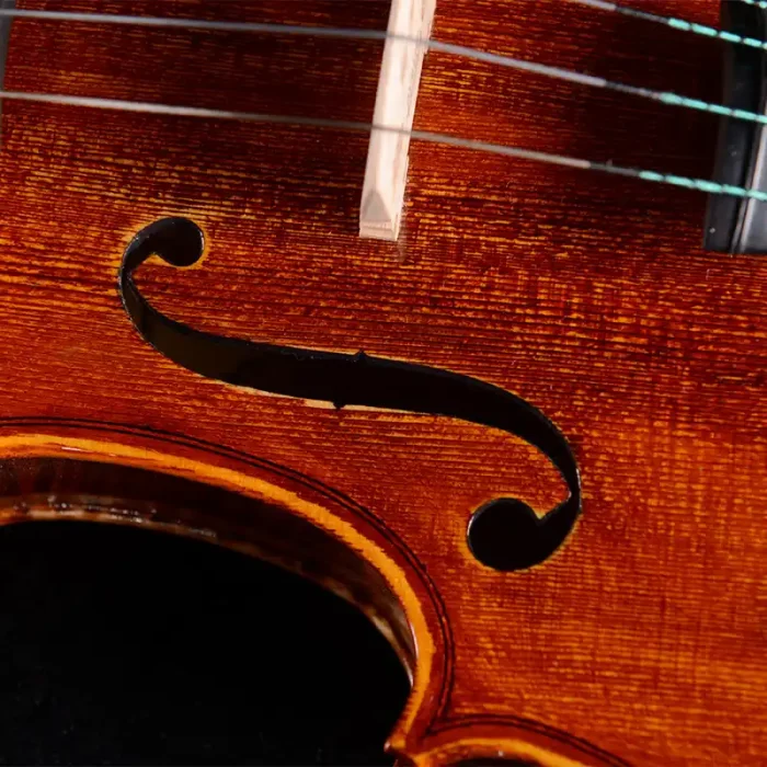 ebony fittings intermediate violin wholesale lv35 ebony fingerboard detail