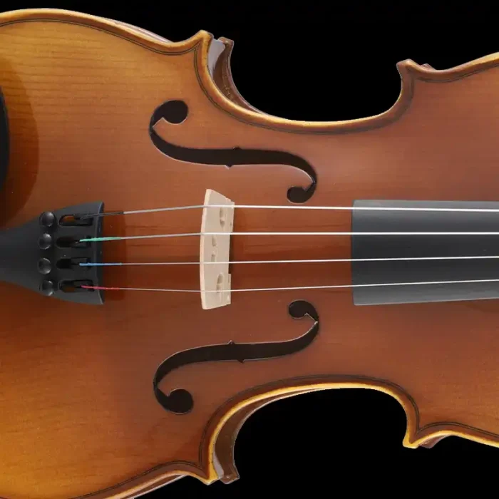 student violin outfit wholesale lv08 ebony fingerboard detail close-up
