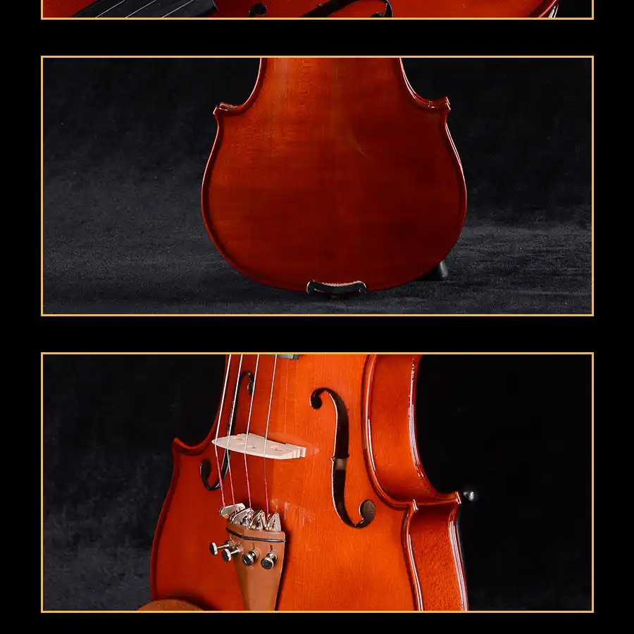 student violin outfit wholesale lv03 f-hole and top plate detail