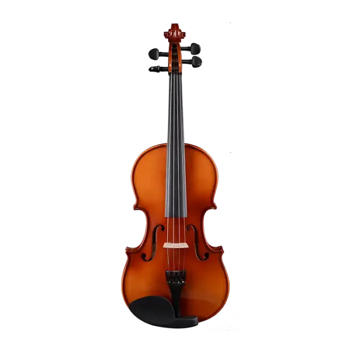 LV02 wholesale solid wood student violin front view for music schools, dealers, and bulk B2B orders
