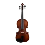 LV12 wholesale intermediate violin outfit front view with ebony fittings for factory direct B2B step-up supply