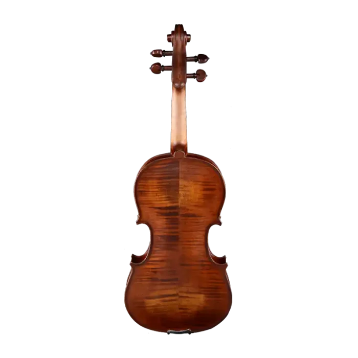 intermediate violin outfit wholesale lv22 back view flamed maple