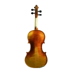 Professional concert violin with imported ebony fittings close-up of pegs and fingerboard