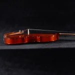 beginner violin bulk order lv03 bridge and fingerboard detail close-up