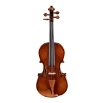 LV21 wholesale intermediate violin outfit front view with A-grade bridge for factory direct B2B step-up supply