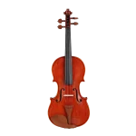 LV31 wholesale intermediate violin outfit front view with slightly flamed maple neck for factory direct B2B supply