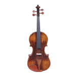 LV32 wholesale intermediate violin outfit front view with natural corduroy grain effect for factory direct B2B supply