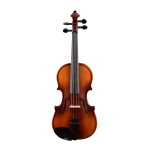 LV05 wholesale student violin outfit front view with ebony fingerboard and fittings for bulk B2B orders