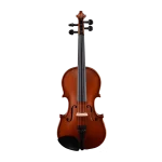 LV07 wholesale student violin outfit front view with ebony fittings, metal tailpiece, and French maple bridge for bulk B2B orders