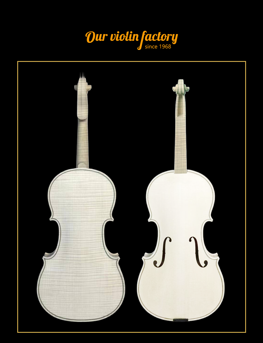 LVW-08 european tonewood violin in the white our violin factory since 1968