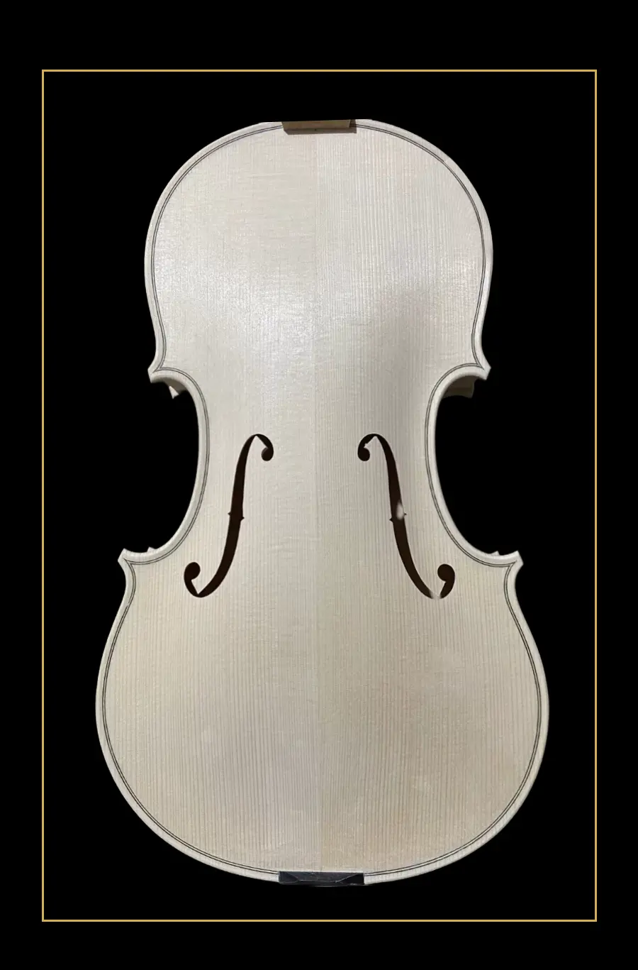 LVW-08 european tonewood violin in the white spruce top detail